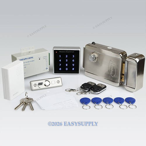 Remote Controlled RFID Card Access Control Kit + Electric Lock+ 2Remote Controls