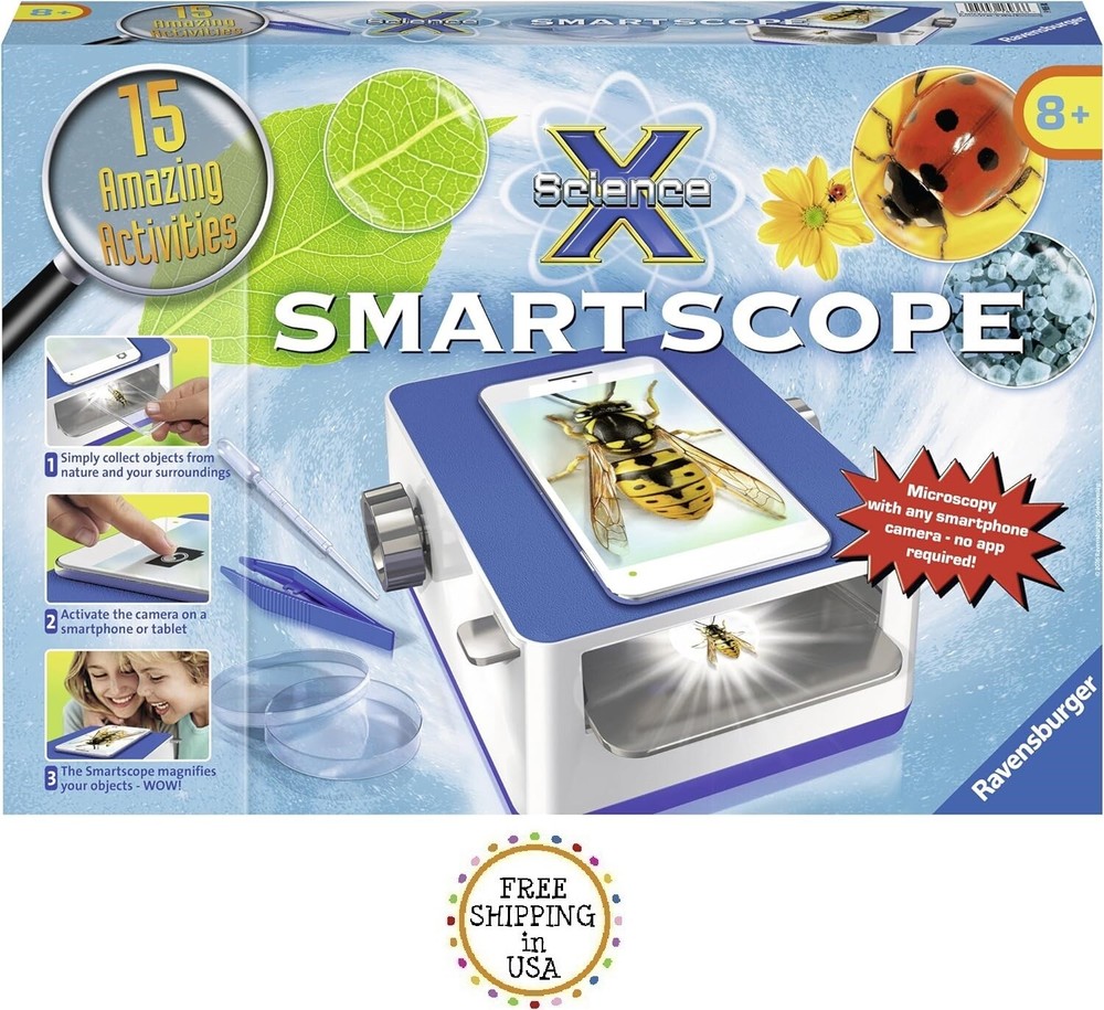 Ravensburger Science X Smartscope Science Kit - STEM - NEW SEALED - SHIPS FREE
