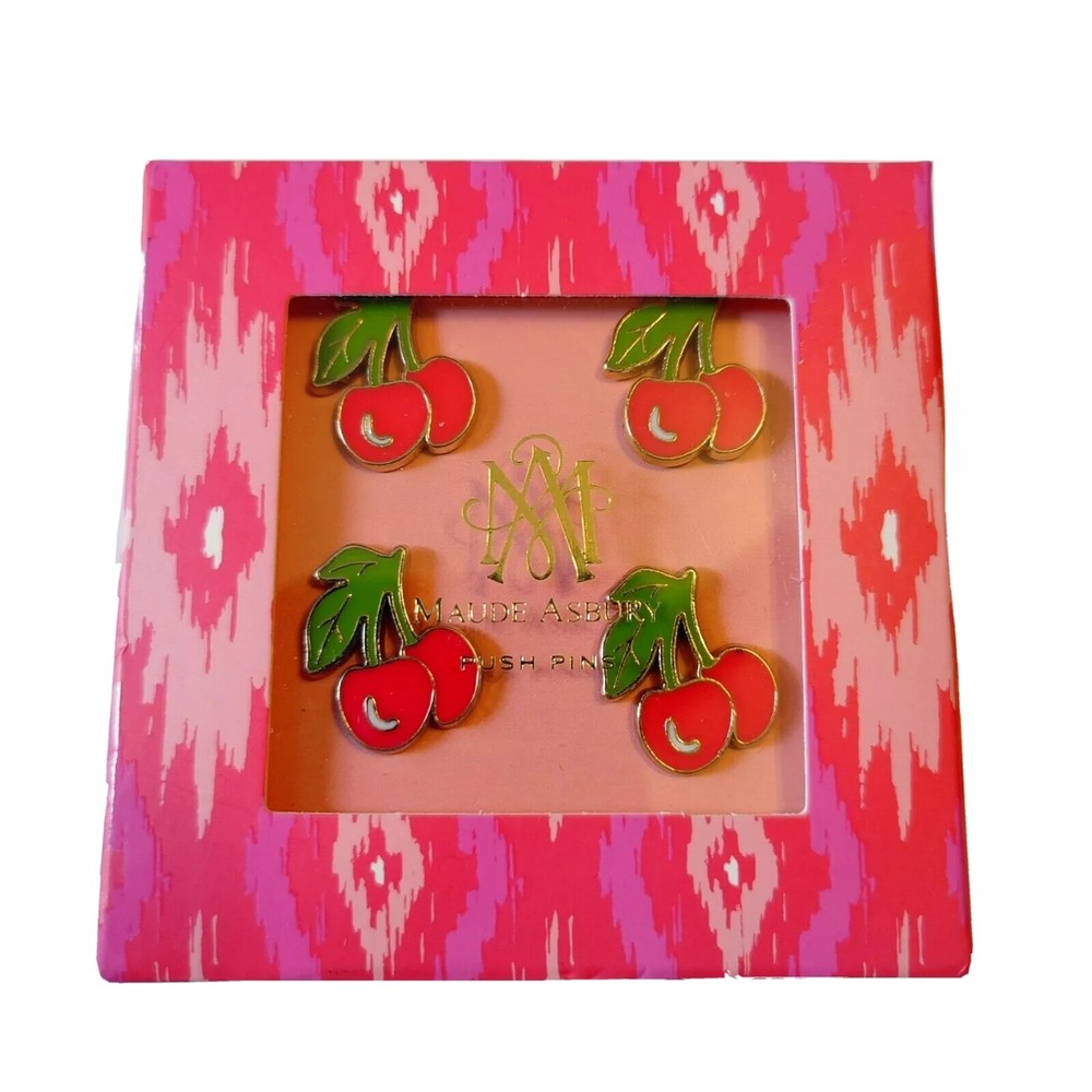 Maude Ashbury Enamel Apple Push Pins