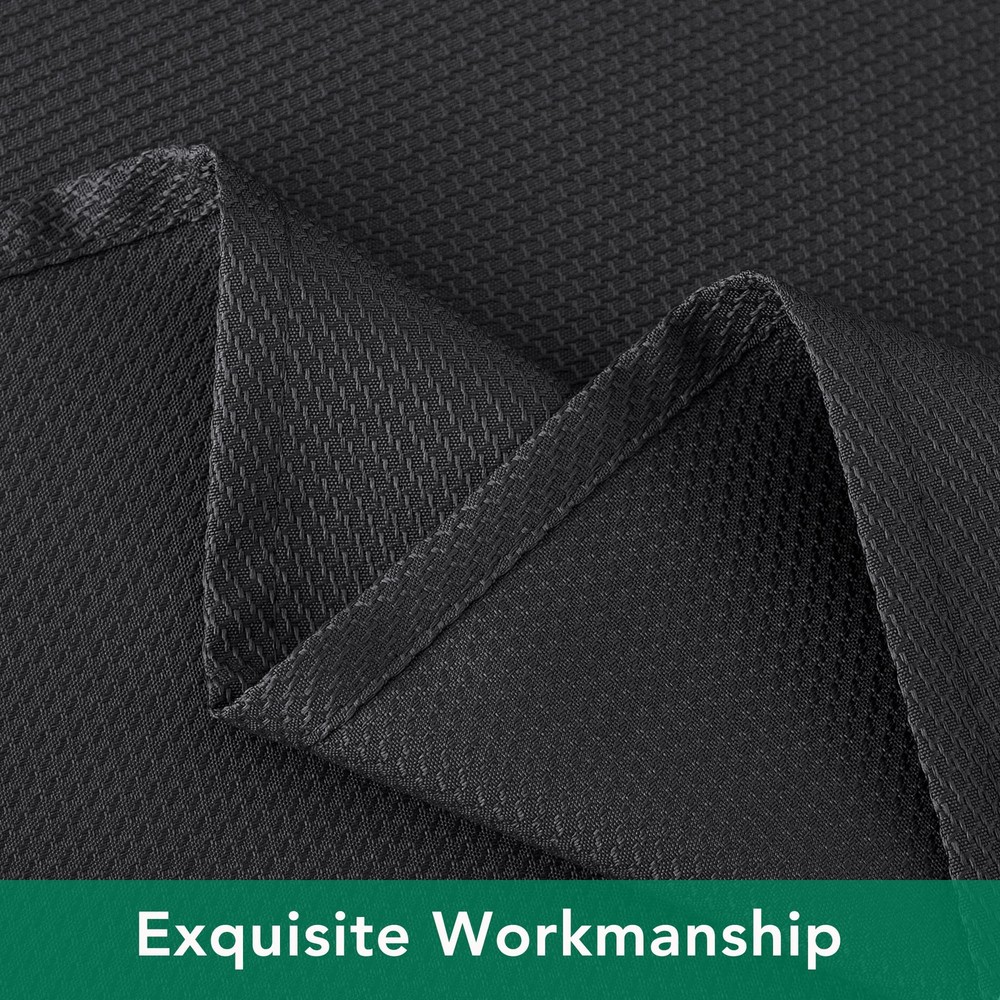 Textured Fabric Tablecloths 52 X 70 Rectangular Black Water Resistant Spill P...