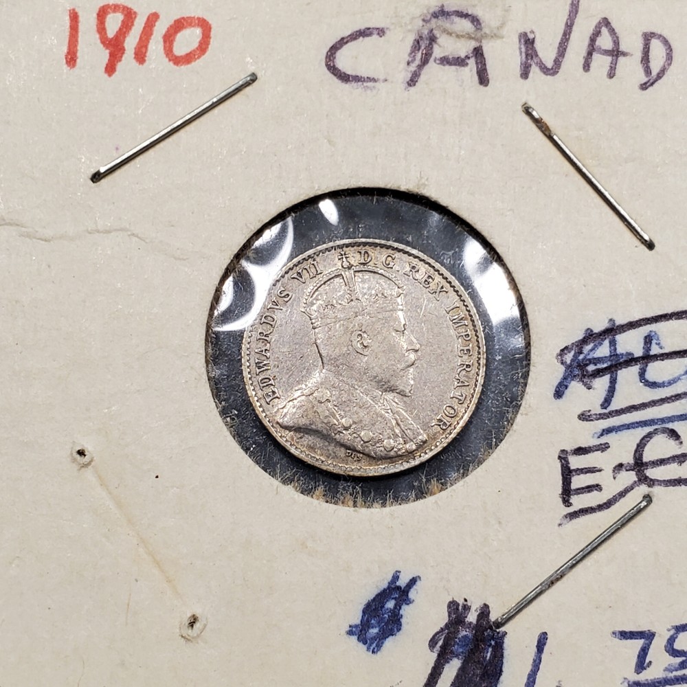 CANADA 1910 5 CENTS JBC