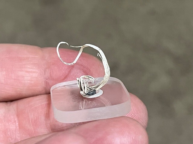 RARE THUMBNAIL SIZED SILVER WIRE SPECIMEN,KEELEY-FRONTIER MINE, ONTARIO,CANADA