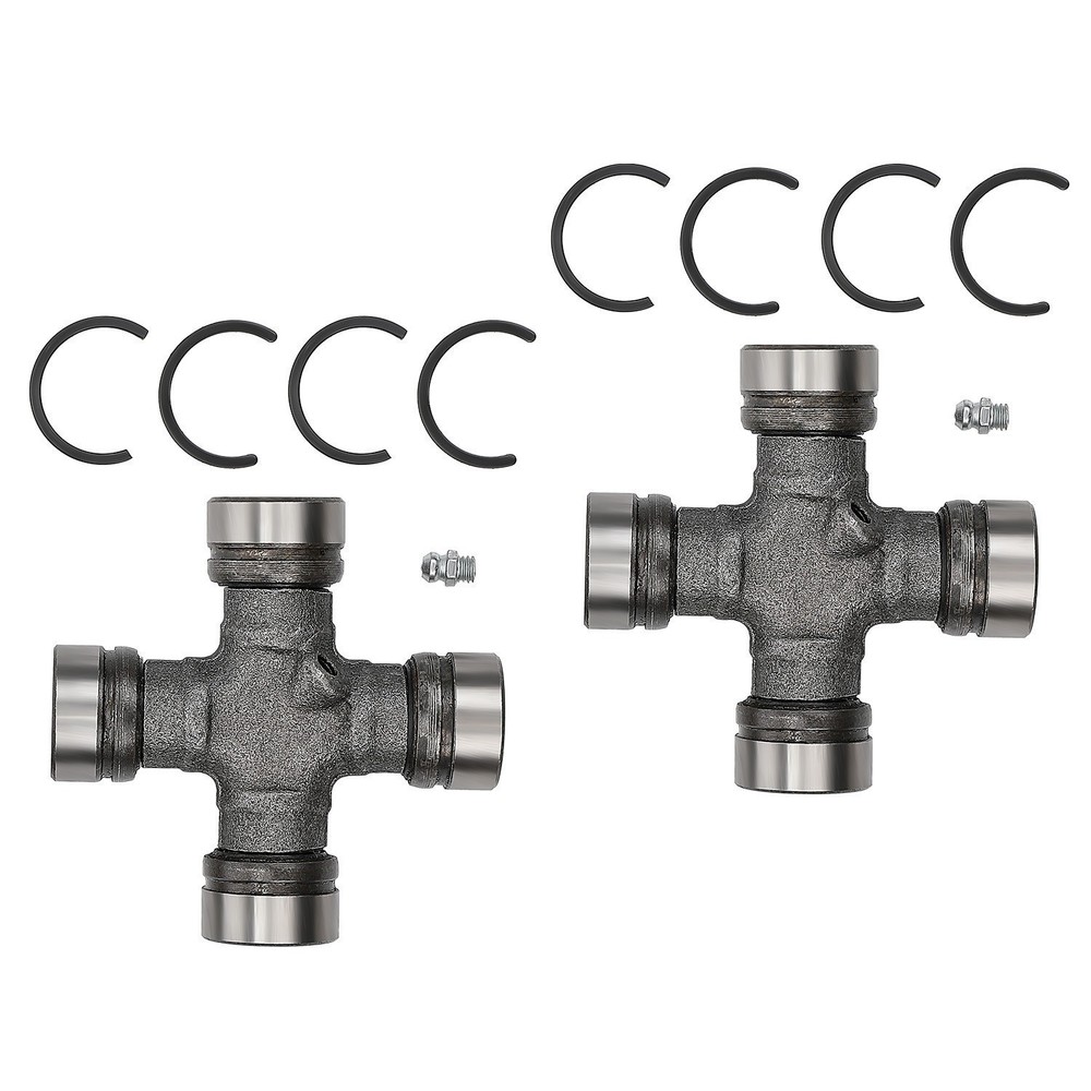 2 Premium Driveshaft Universal Joint Front Rear Moog 534G Greasable R