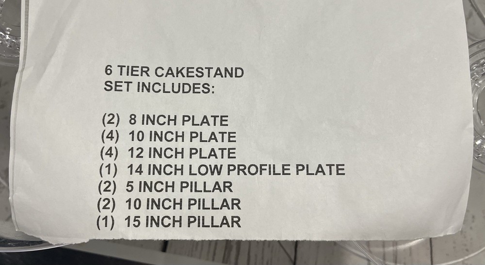 Six Tier Cake Stand Dessert Display