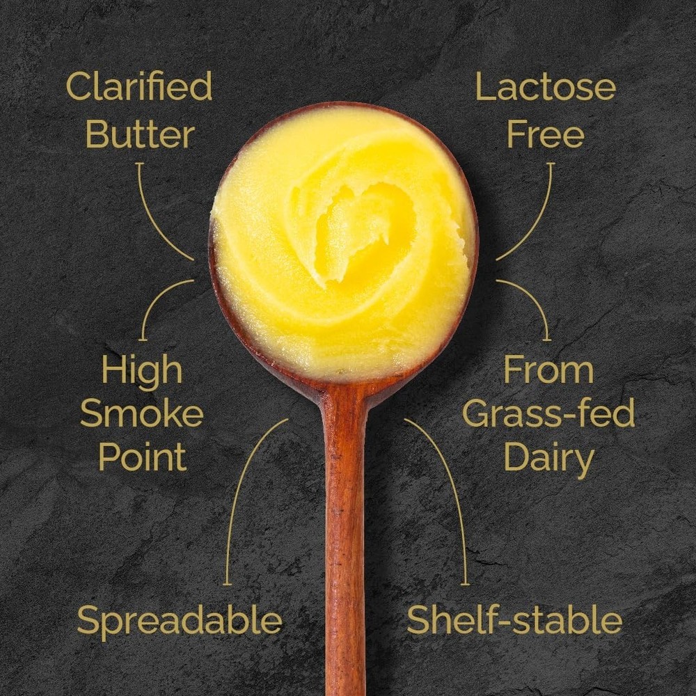 New Grass-Fed Ghee, 16oz, Clear