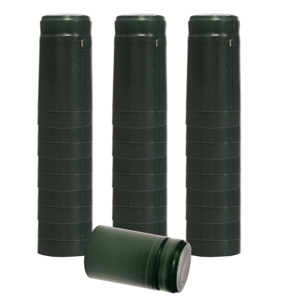 Home Brew Ohio Matte Green PVC Shrink Capsules 30 count