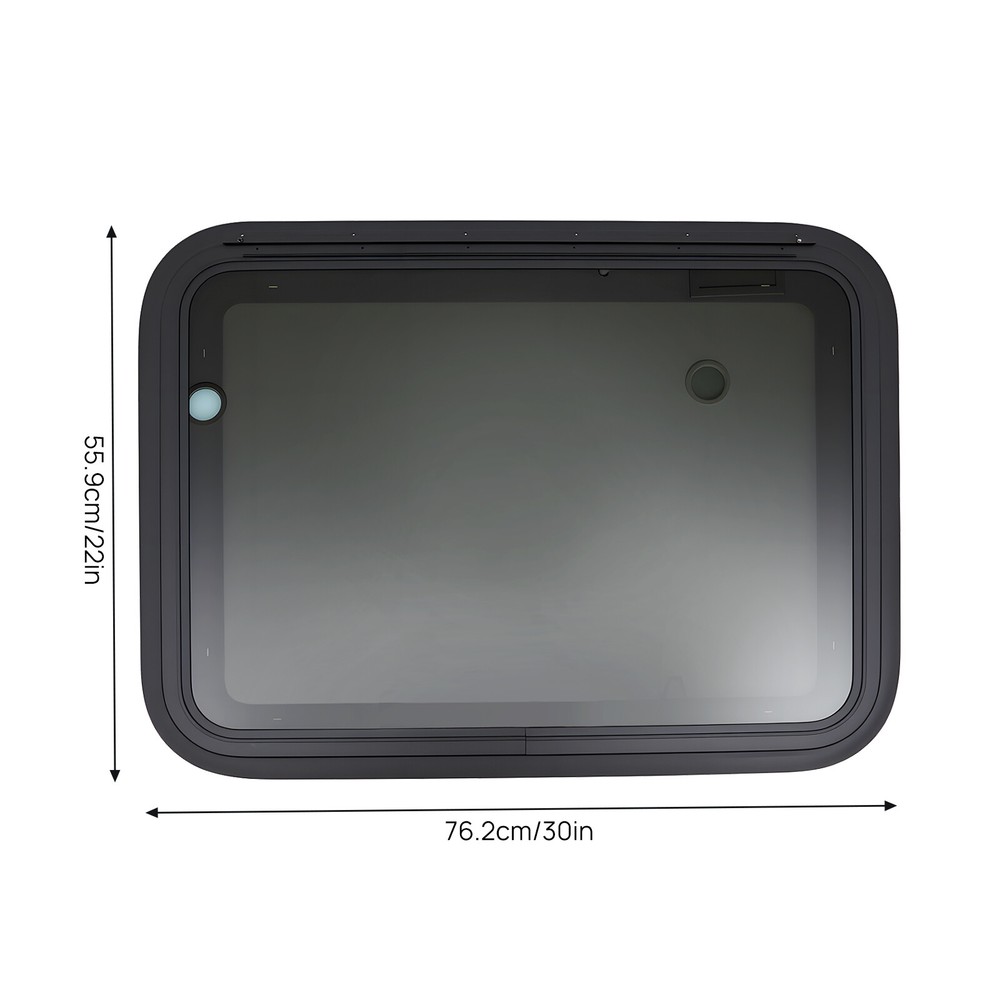 30" Width X 22" Height RV Window Cargo Trailer RV Push Out Window W/ Screen