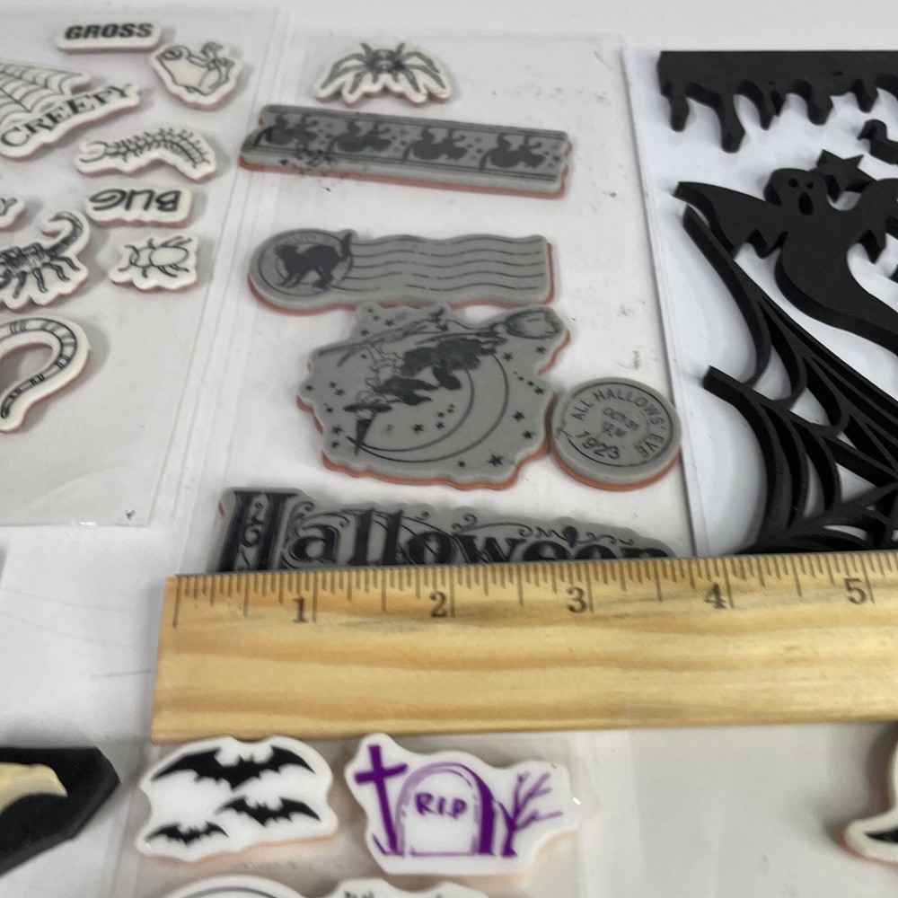 Halloween Cling Stamps Lot SH7