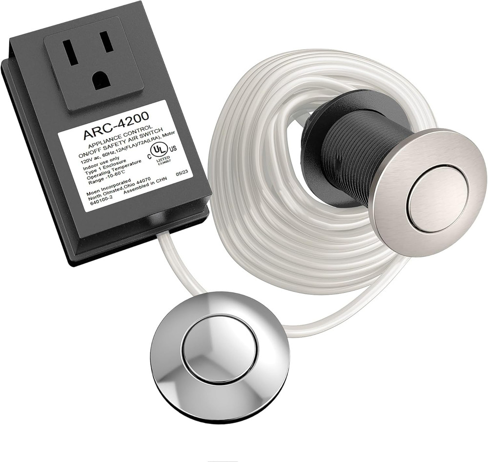 Chrome and Spot Resist Stainless Air Switch with Controller, ARC-4200-CHSRS