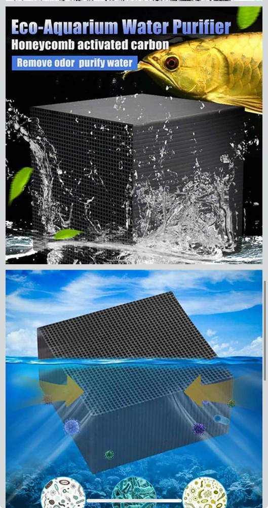 Eco-Friendly Aquarium Water Purifier Cube Filter with Activated Carbon