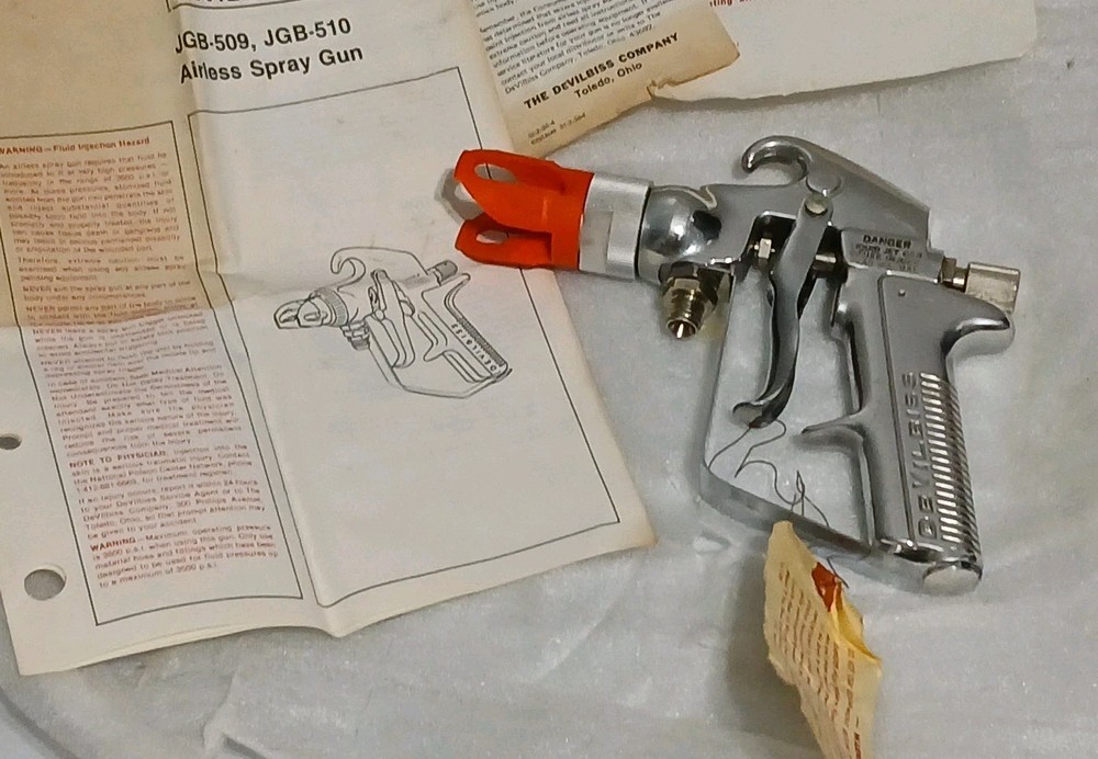 DeVILBISS SPRAY GUN JGB-509 MADE IN U.S.A.