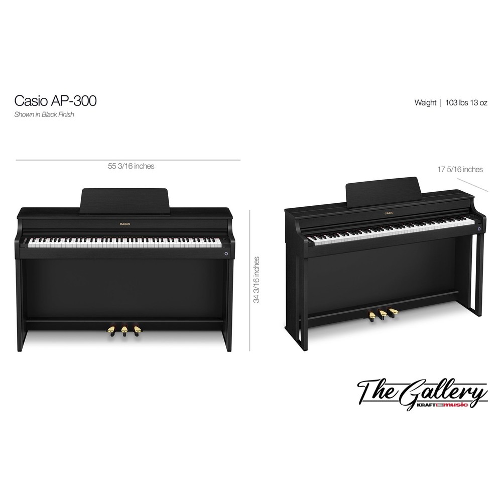 Casio Celviano AP-300 Digital Piano - Black