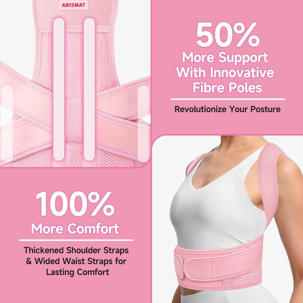 New Adjustable Posture Corrector, Back Support, Pain Relief, Spine Alignment