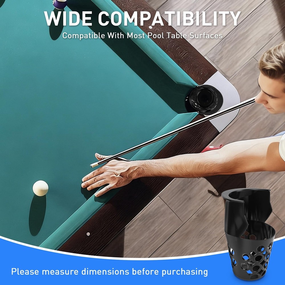 6 Pack Pool Table Pockets, Pool Table Web Pockets, Billiard Pool Table Access...