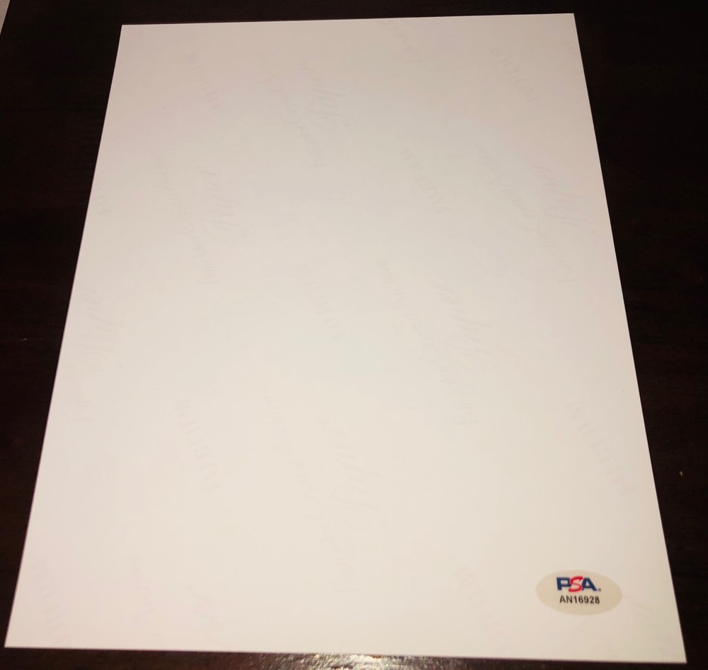 James Blake Nonviolent Communication Spiderman Signed Lyric Sheet PSA