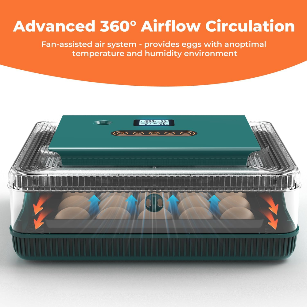 Automatic Egg Incubator for Hatching Eggs: Egg Incubator with Automatic Egg Turn