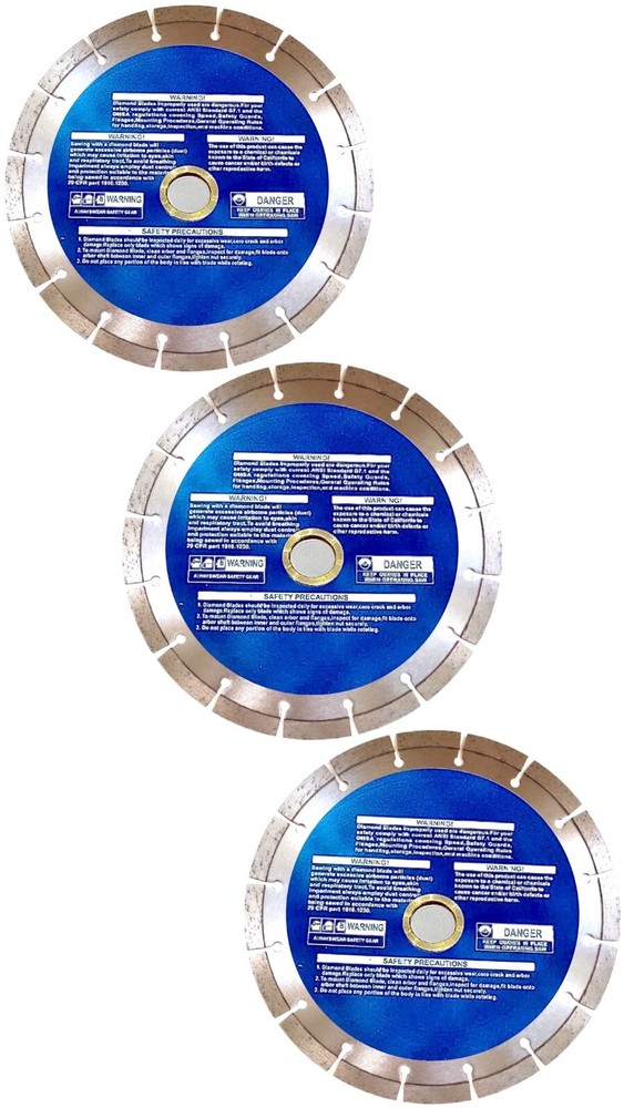 8'' Segmented diamond blade for Masonry, stone, concrete pavers (3 pack)