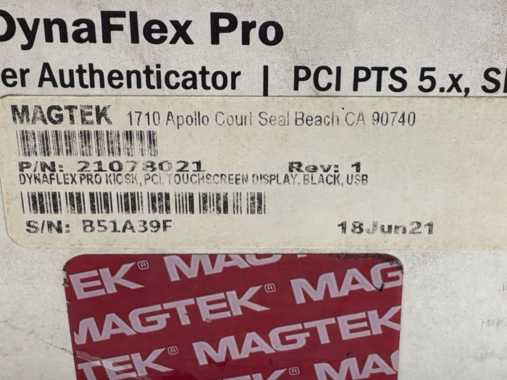 MagTek DynaFlex Pro SECURE CARD READER AUTHENTICATOR /NEW/ JUA3277