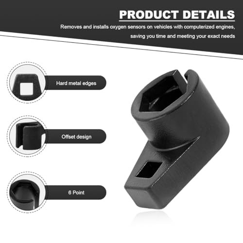 Offset Oxygen Sensor Socket, 3/8 Inch Drive by 7/8 Inch O2 Oxygen Sensor