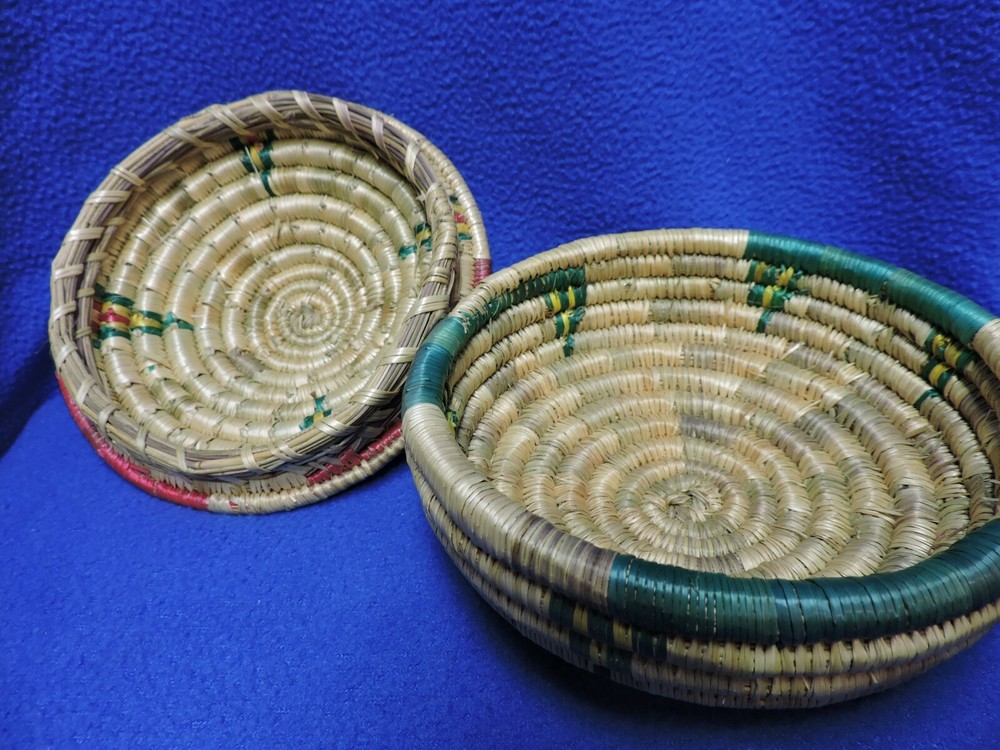 Hand Woven Boho Coil Trinket Basket