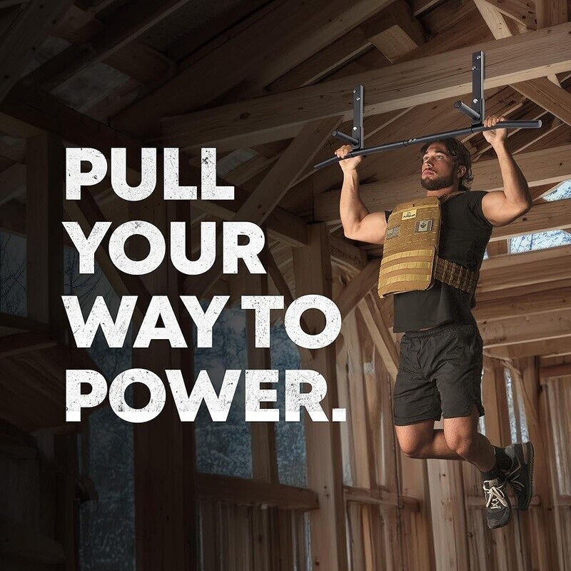 Heavy Duty Ceiling Mounted Pull Up Bar Home Gym Multi Grip Exercise Equipment US