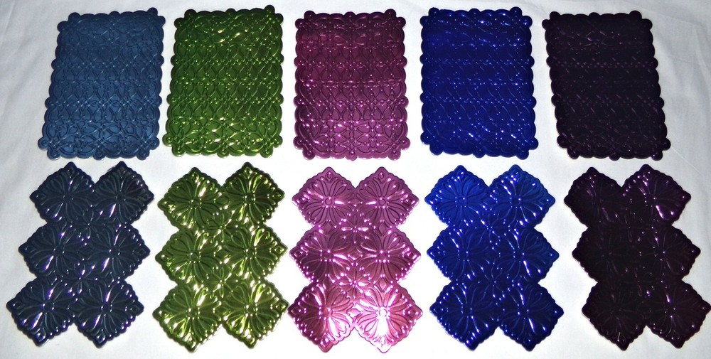 Birthday Layer Cut Emboss Folders Frames using Mirror Metallic Handmade Die Cuts