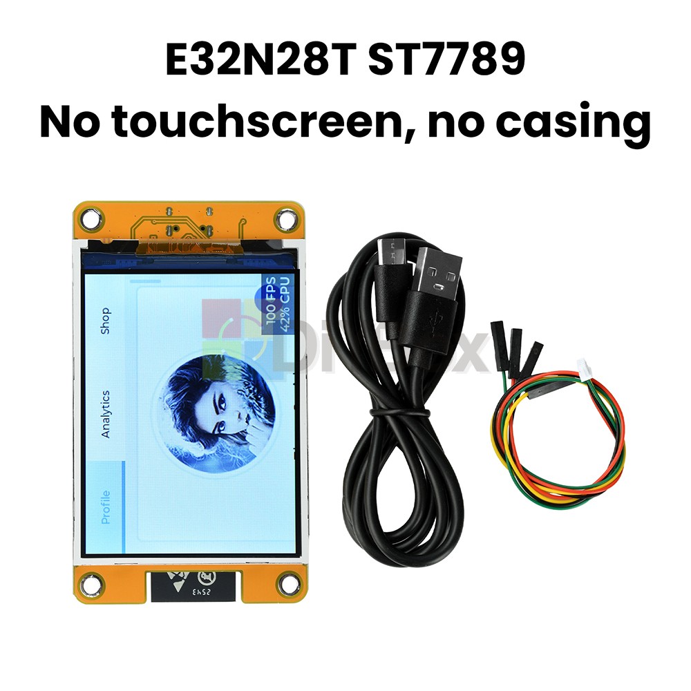 ESP32 2.8-inch WiFi BT Development Board Dual-core 32-bit Smart Touch Display
