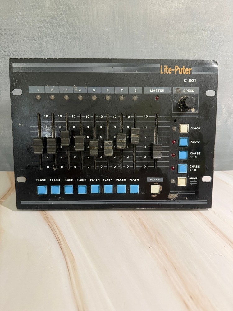 Lite-Puter C-801 Electronic Lite Controller with 8 Channels Untested
