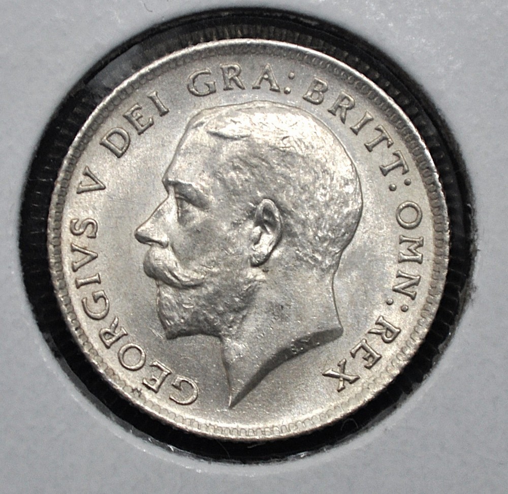 1916 Great Britain Sixpence