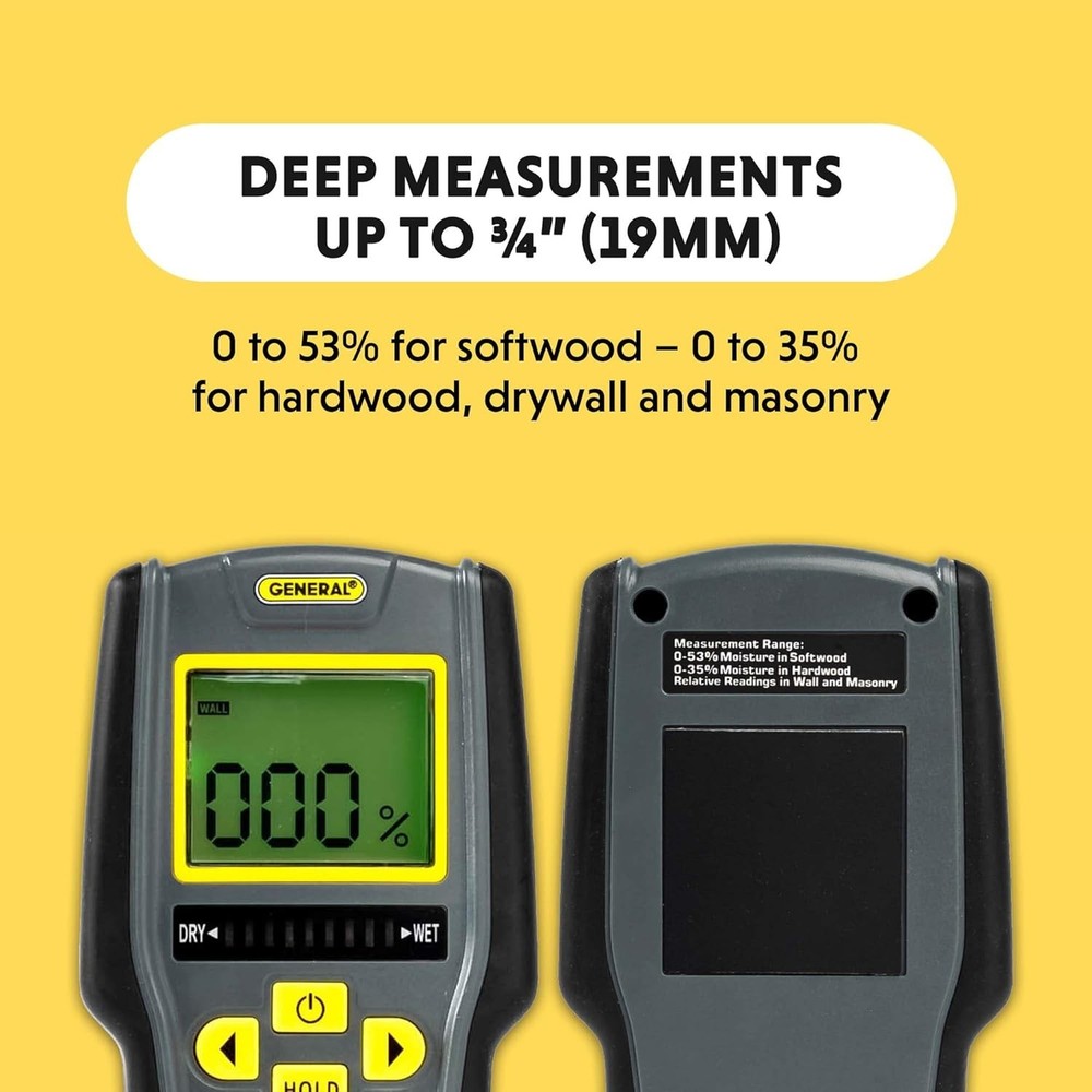 Advanced Digital Moisture Meter - Fast, Accurate Humidity Reader with Alerts