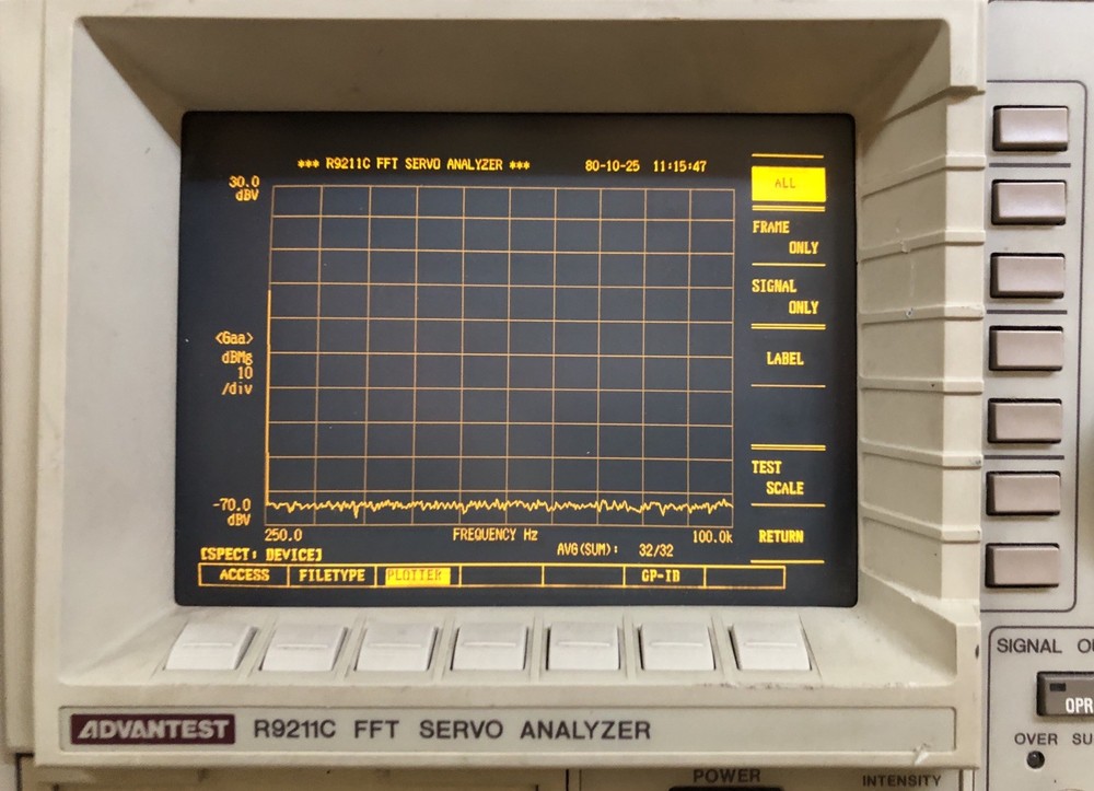 Advantest R9211C FFT Servo Analyzer