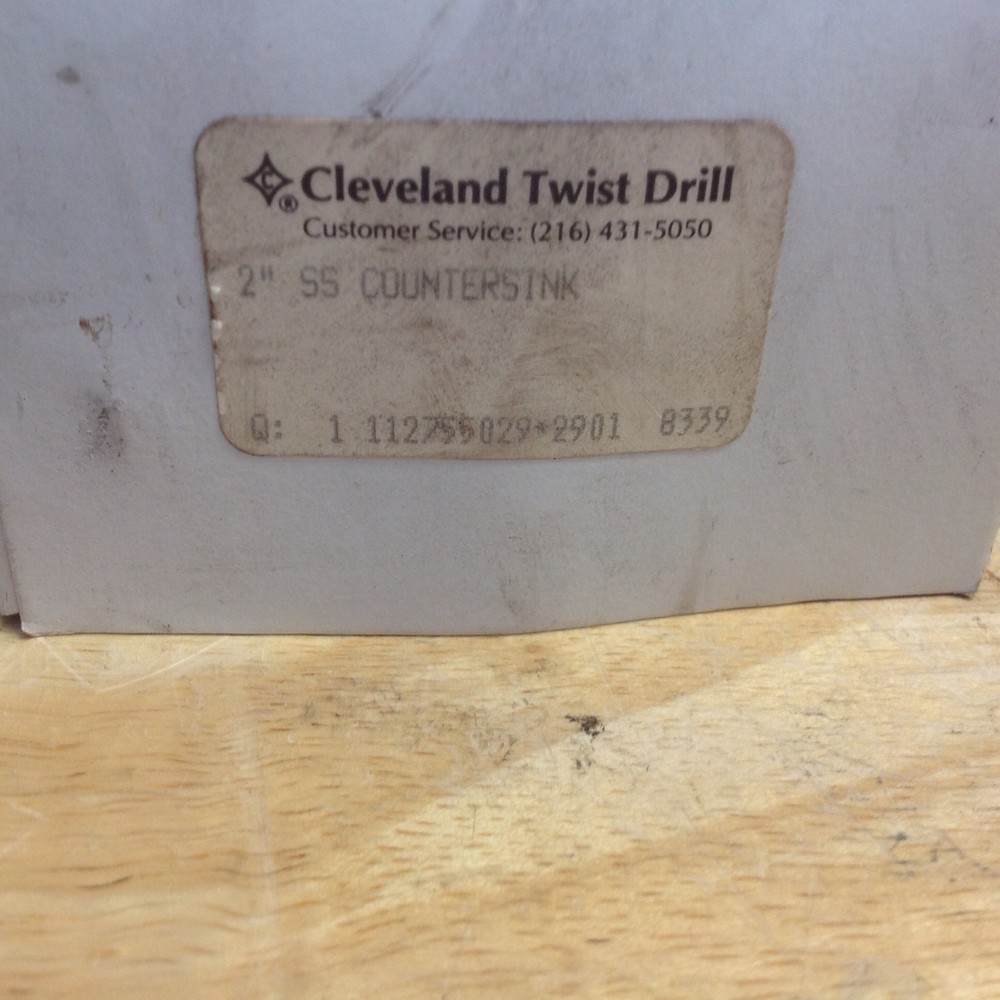 2" 60 Degrees HS Countersink. 3 Flutes 1/2" Shaft.