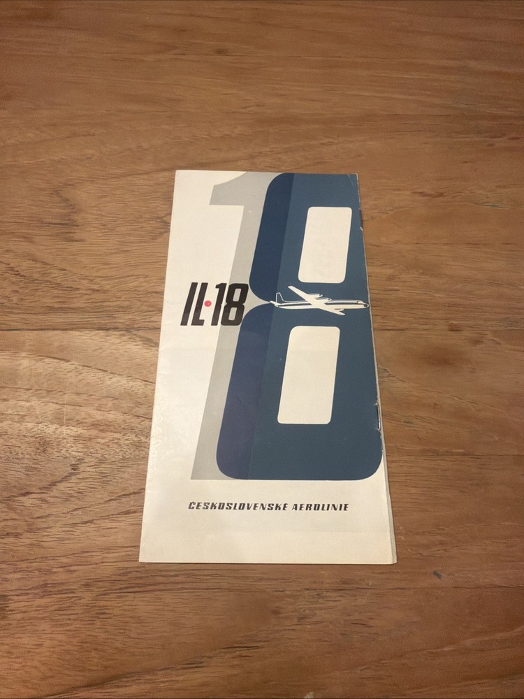 CSA IL-18 Aircraft Advertising Brochure