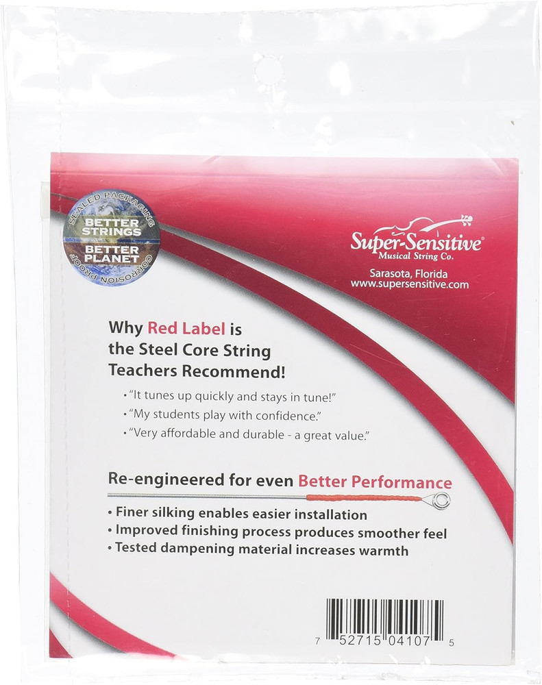 4107 Red Label Full Core Standard Viola Strings, Set of 4