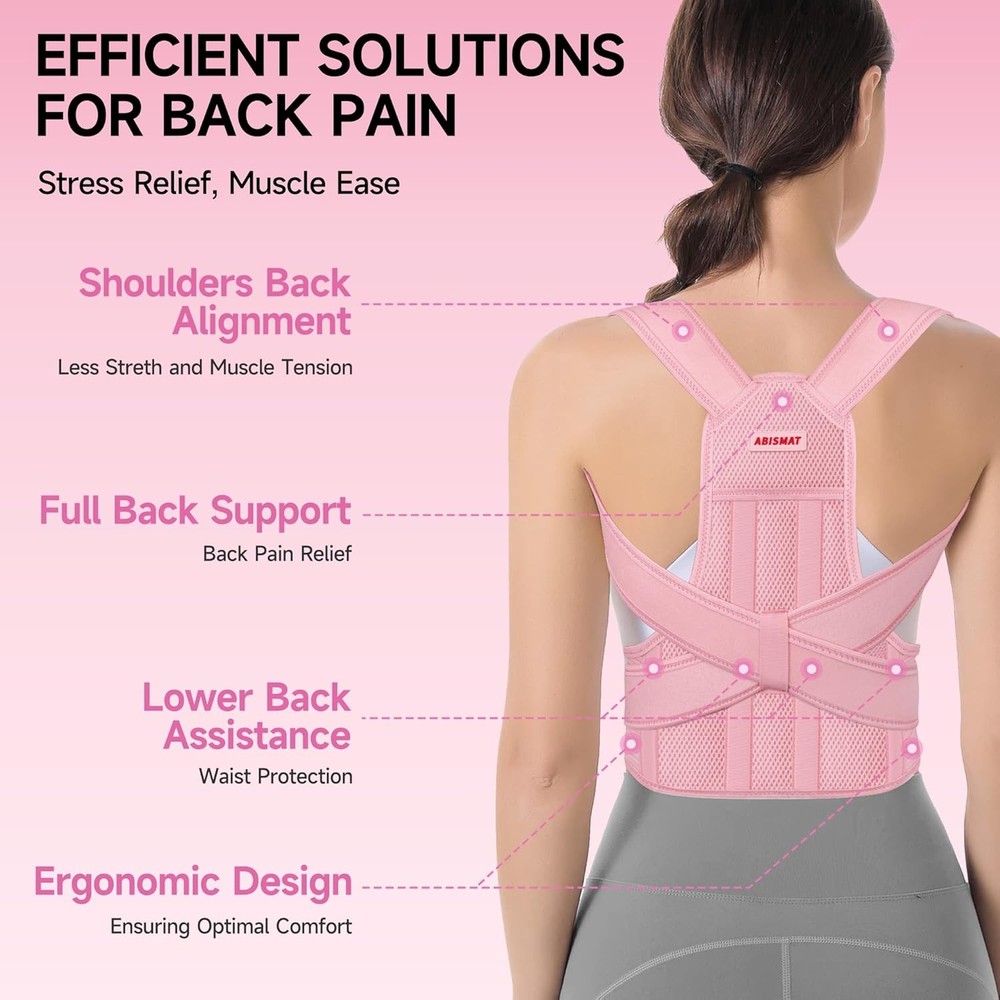 New Adjustable Posture Corrector, Back Support, Pain Relief, Spine Alignment