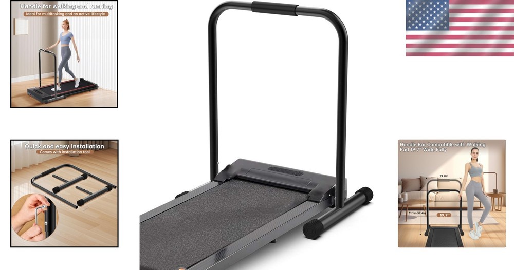 Adjustable Handrail for Walking Pad - Non-Slip Feet