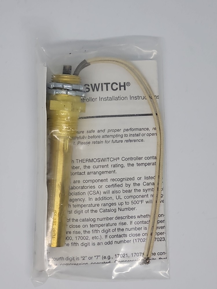 Exair Thermoswitch, Model #9017-80, 9017