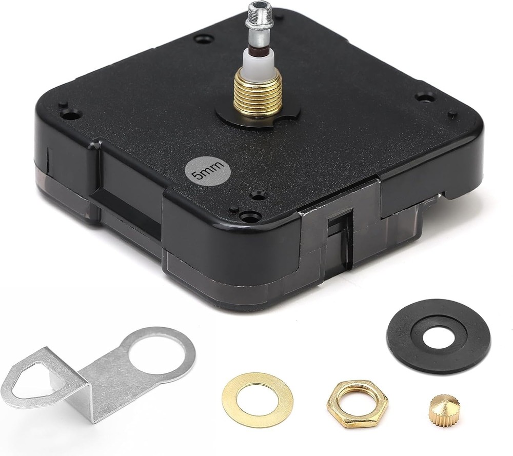 Quartz Clock 12888 Movement Replacement Set, Battery Shaft 18mm - Thread 5mm