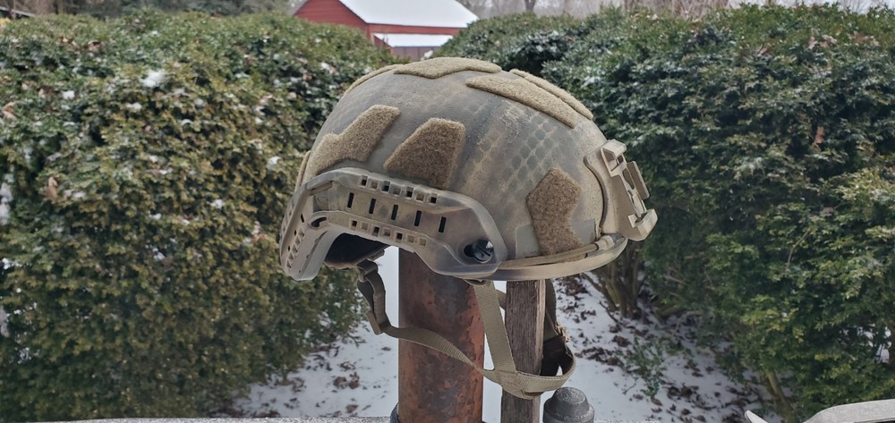 High Cut ECH Helmet Conversion Large Ops Core Rails 4D pads - FAST SF Team Wendy