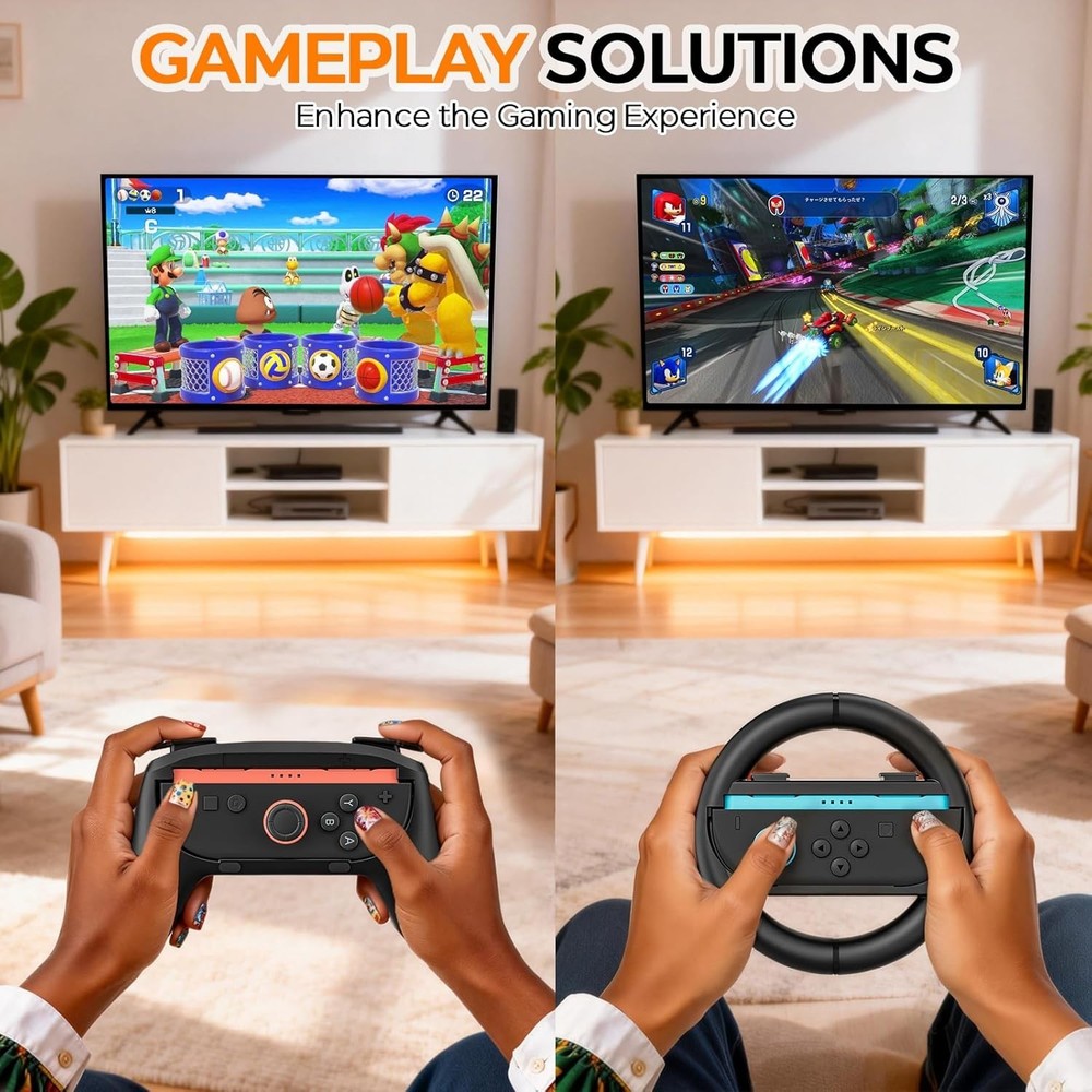 NEW Nintendo Switch 2 16-in-1 Accessories Bundle, Switch Pro Controllers 2, Joyc