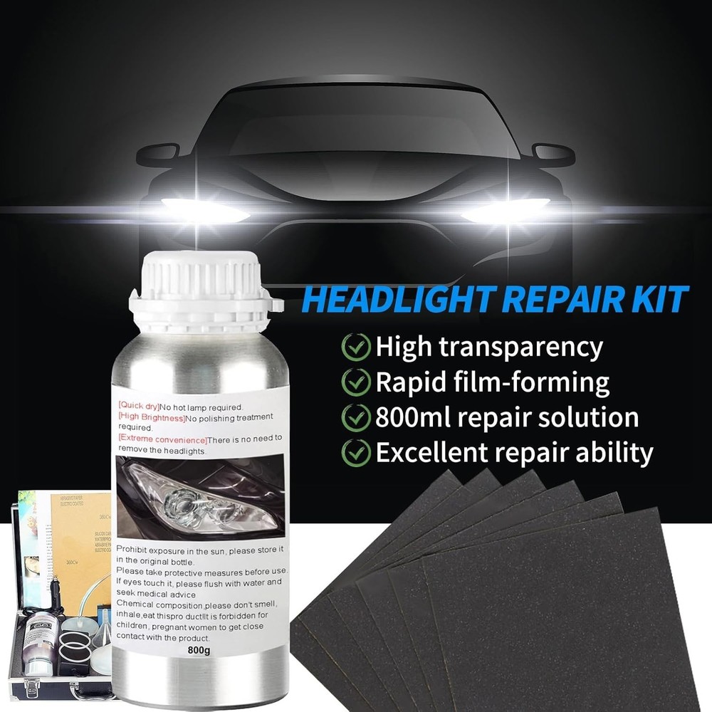 Headlight Restoration Kit, 800g Vapor Head Light...