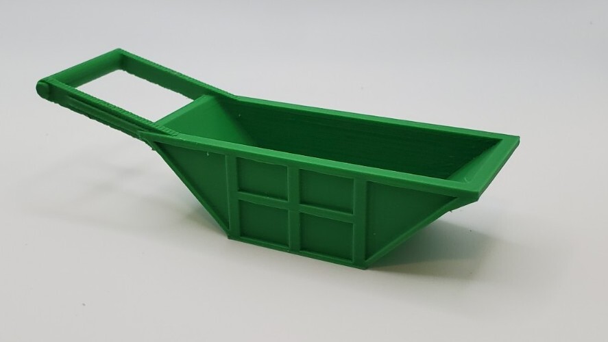 1/50 Scale 5 Cubic Yard Bedding Box in Green