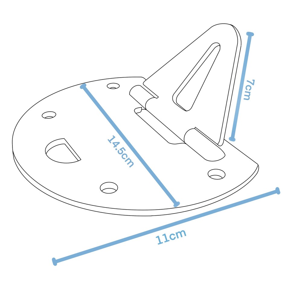 Xtratec XL2A-EXT-SS Moon Base Roller Door Lock