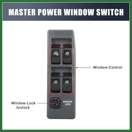 Master Driver Side Power Window Switch MR753373 Replacement for Mitsubishi