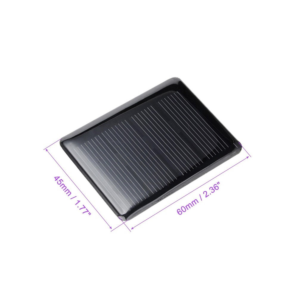 5 Pack 2V 120mA 60mm x 45mm Mini Solar Panel Cell