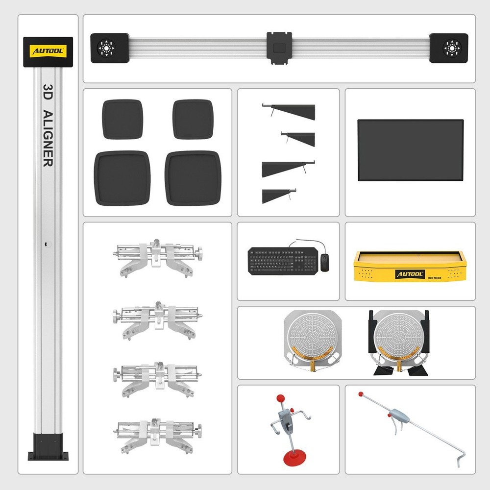 3D Wheel Alignment Machine For 4-Post Lifts Fully Automatic Tire Aligner System