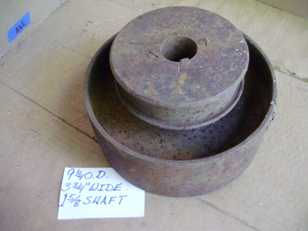 Flat Belt Pulley, Vintage, Cast Iron