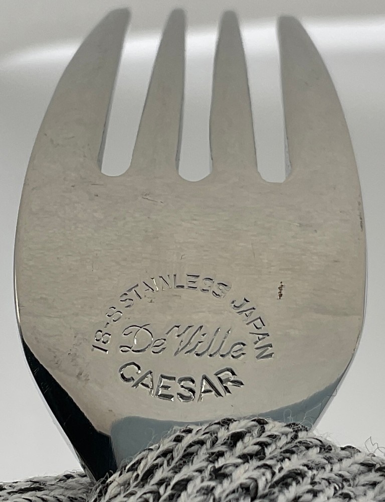 DeVille 18-8 Stainless Japan Caesar Pattern 28 Pieces Flatware Incomplete Set