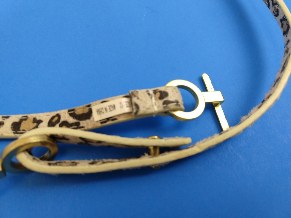 Dana Buchman Leopard Print Belt Thin Width Size 12