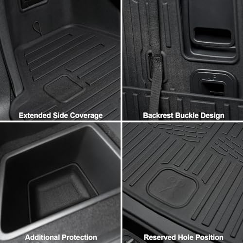 Cargo Mat for 2016-2025 Dodge Durango 6/7 Passenger Accessories, Full Coverage